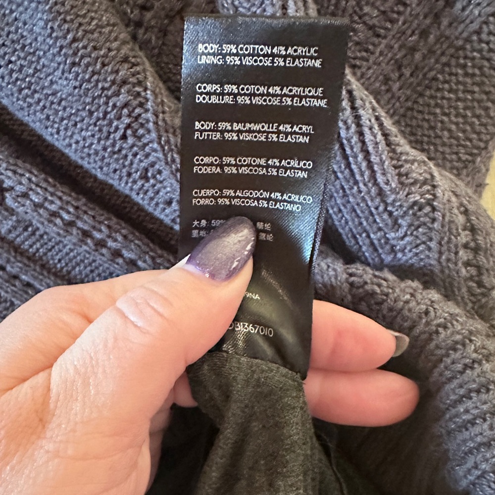 SOLD- 
Anthropologie Maeve Gray Cable Knit Sweater and Skirt Set - Picture 15 of 16